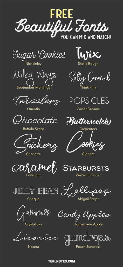most beautiful free fonts.